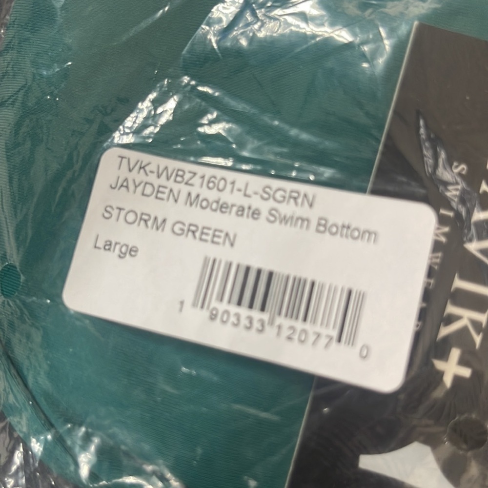 NWT - Jayden Moderate Swim Bottom - Storm Green - Picture 4 of 6